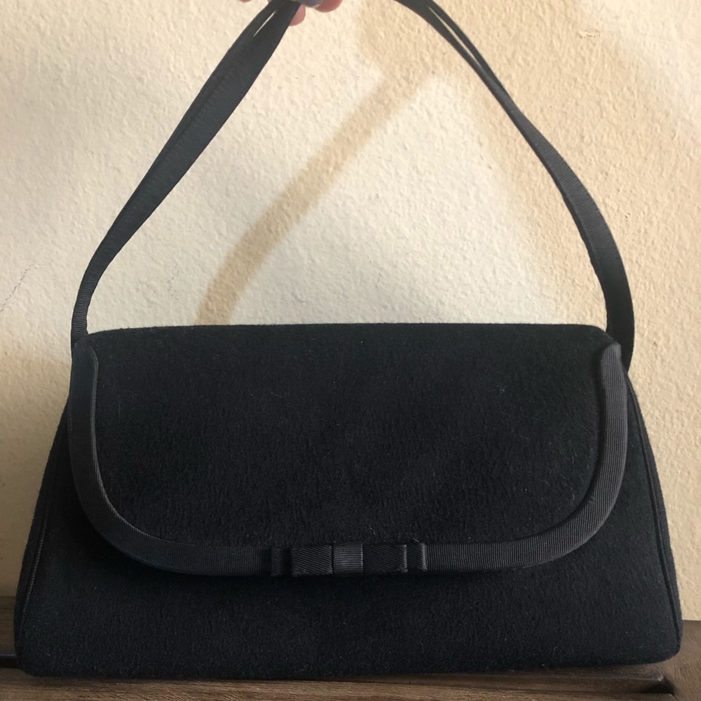 Vintage Morris Moskowitz Malama Black Wool Purse